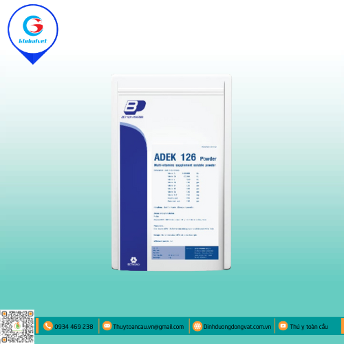 ADEK 126 POWDER HỖN HỢP BỔ SUNG VITAMIN CHO VẬT NUÔI