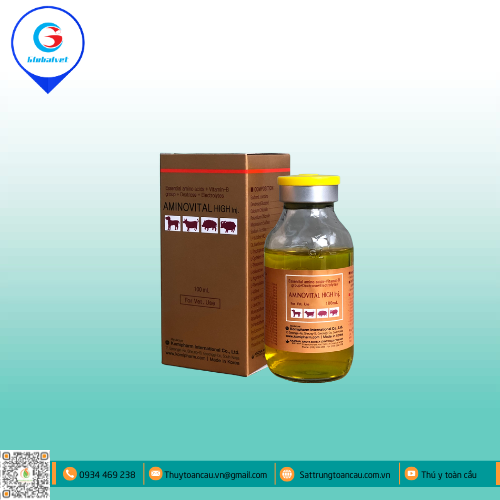 AMINOVITAL HIGH INJ BỔ SUNG ACID AMIN CHO VẬT NUÔI