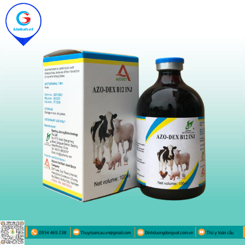 AZO-DEX B12 INJ NGĂN NGỪA THIẾU MÁU DO THIẾU SẮT