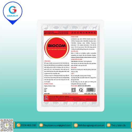BIOCOM MEN VI SINH SỐNG CHỊU KHÁNG SINH