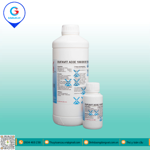 DUFAVIT AD3E 100/20/20 ORAL HỖN HỢP BỔ SUNG VITAMIN CHO VẬT NUÔI