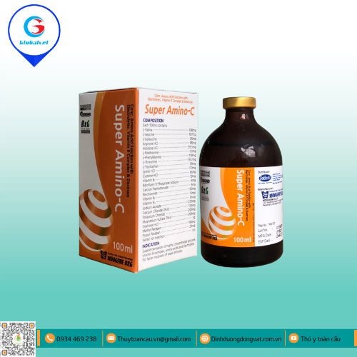 SUPER AMINO C BỔ SUNG VITAMIN CHO VẬT NUÔI